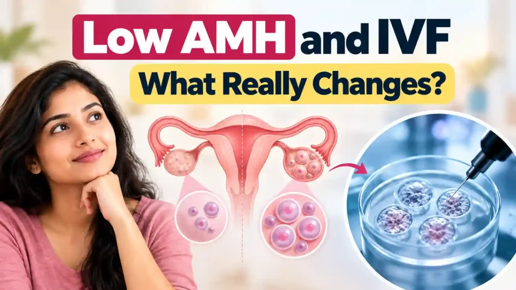 Low AMH IVF treatment in Bangalore showing fewer eggs and a personalised IVF approach