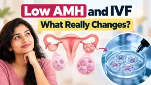Low AMH IVF treatment in Bangalore showing fewer eggs and a personalised IVF approach