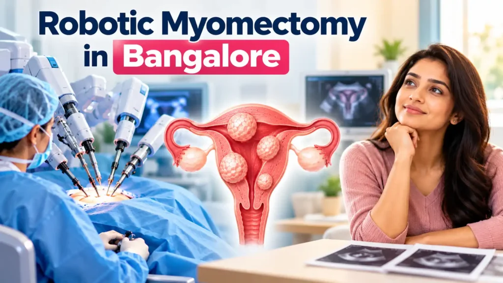 Robotic myomectomy in Bangalore with robotic surgery, uterine fibroids and fertility consultation